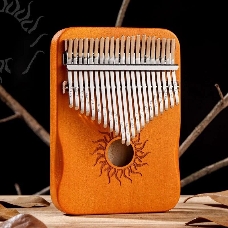 Музыкальный инструмент Hluru Kalimba, 21 клавиша, цельный деревянный клен, Kalimba, 17 клавиш, со звуковым отверстием, Mbira для начинающих