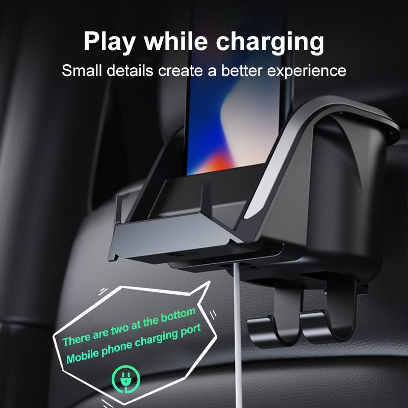 SEAMETAL Подголовник автомобильного сиденья, крючок-подстаканник, подвесной крючок на спинку автосиденья, держатель для телефона, многофункциональный держатель для напитков, органайзер