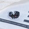Темная Серия Персонализированное Модное Крутое Кольцо с Открытым Дизайном Любовь Неправильной Формы Инкрустировано Цирконами Панк Ретро Высококлассное Кольцо Женское