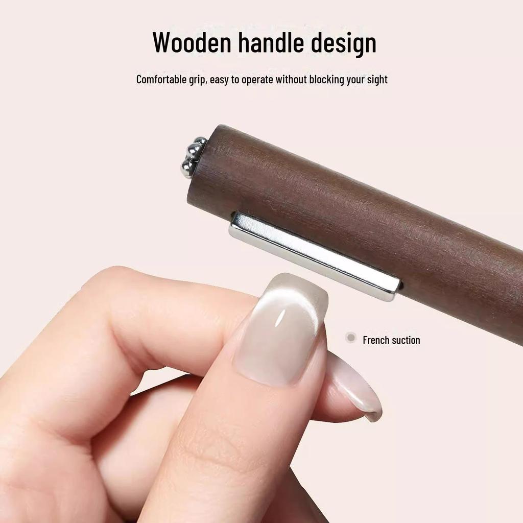 Магнитный инструмент для ногтей «Тройной кошачий глаз»: Большой цилиндрический и сверхпрочный