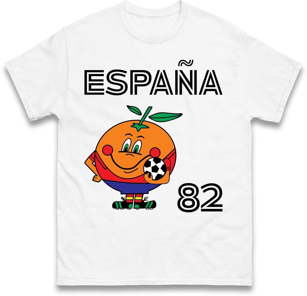 Spain 82 Naranjito T Shirt Spain 82 Football World Cup Tee Retro Football Fan