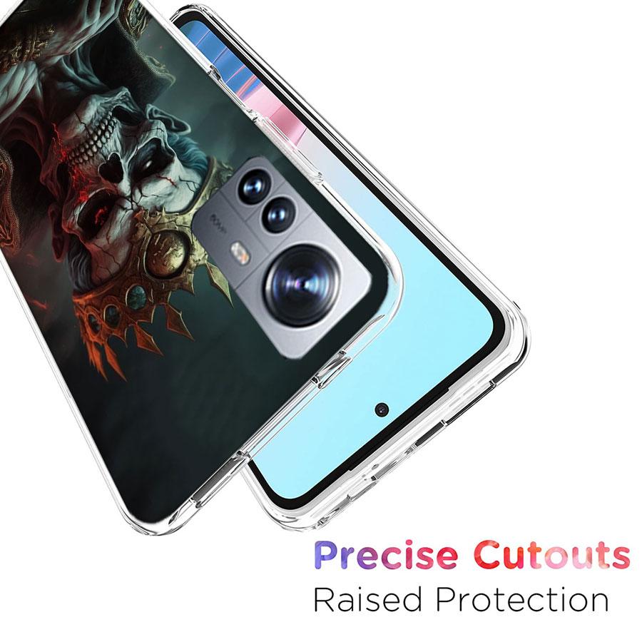 Чехол для телефона 'Скелет Короны Император' для Redmi Note 15 Pro 5G 14 13 12 Pro Plus 11 11T 11E 11S 10 Pro 10S 9 9S Чехол Мобильный Прозрачный с