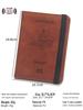 Anti-Theft Leather Passport & Card Holder with Anti-Magnetic Protection, Multiple Pockets for Bank Cards