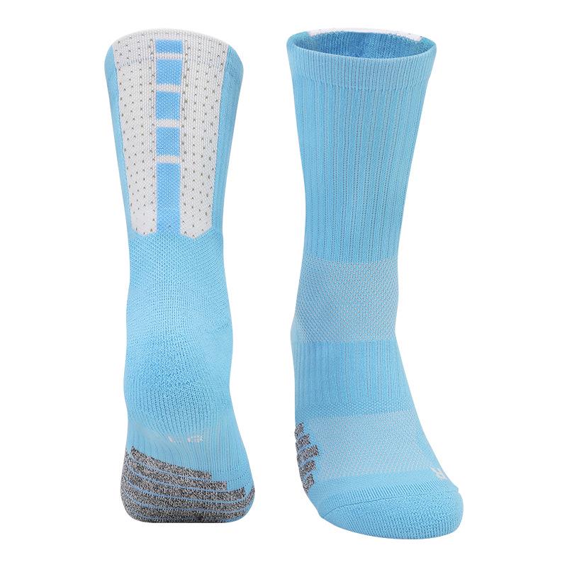 Men's Anti-Slip Sweat-Absorbent Mid-Tube Sports Socks for Basketball and Running