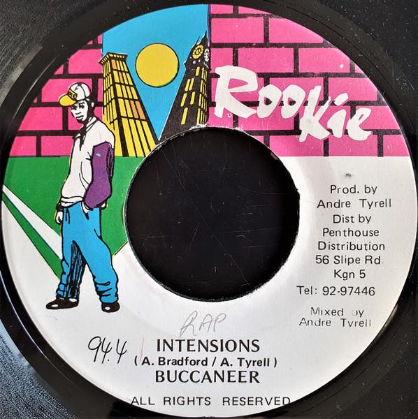 7-дюймовая пластинка BUCCANEER // ANDRE 'ROOKIE' TYRELL - Intensions / Big Squa NONE Rookie Ямайка Регги, Ска и Даб Б/у