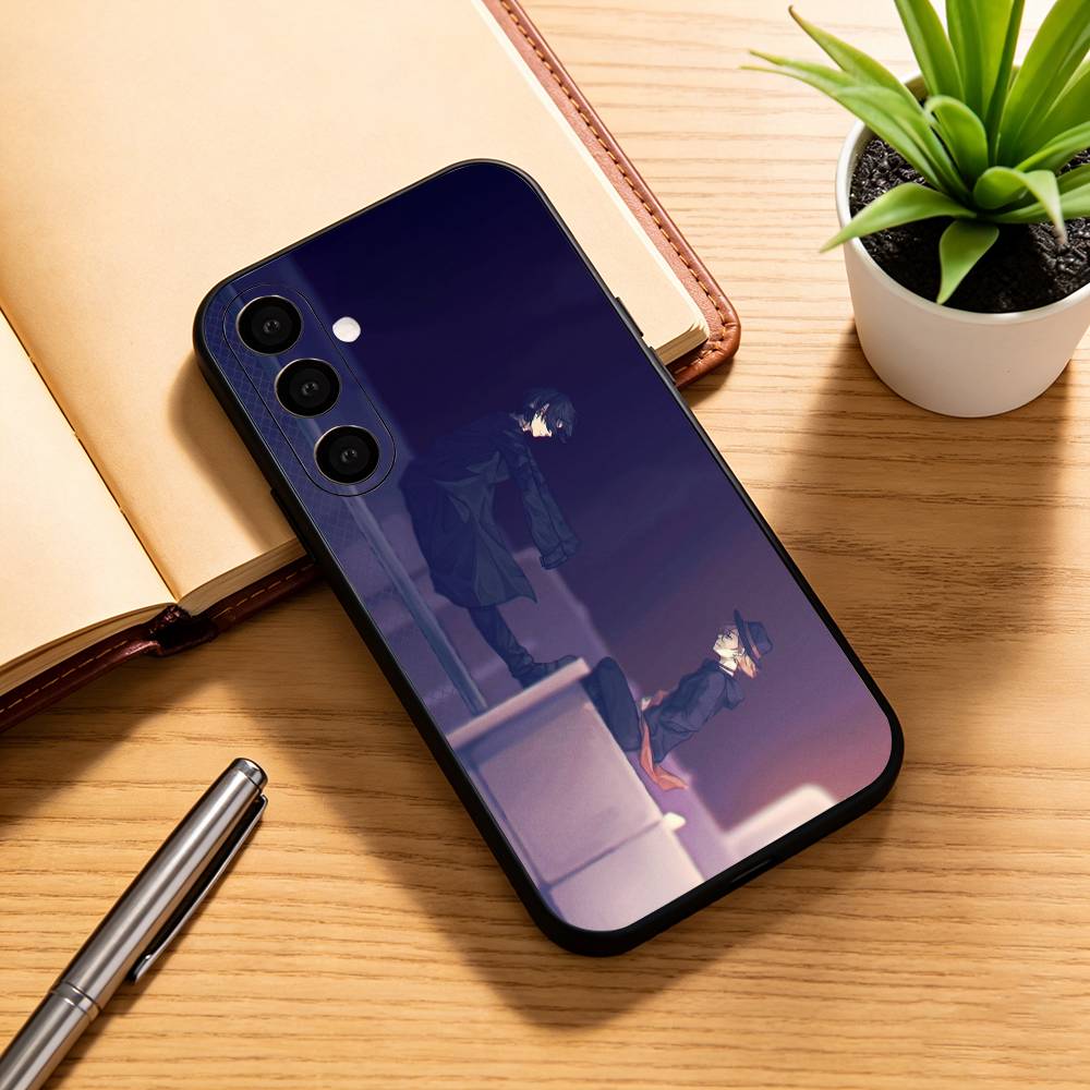 BSD D-Дадзай Осаму Чехол для телефона Черный Силиконовый Мягкий Для Samsung Galaxy A73,A72,A71,A70,A53,A52,A51