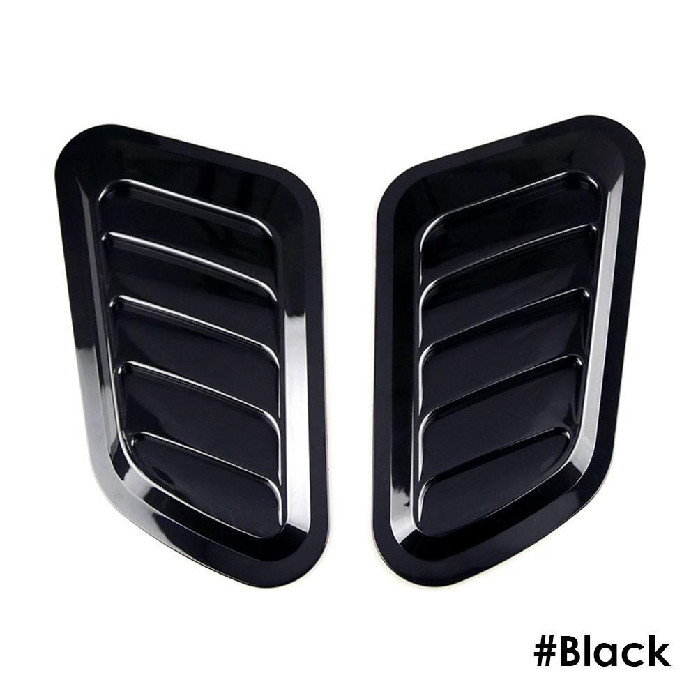 2 шт. универсальная автомобильная декоративная ячейка воздухозаборника капота ковш капота карбоновое волокно вентиляционная крышка наклейки украшение стиль