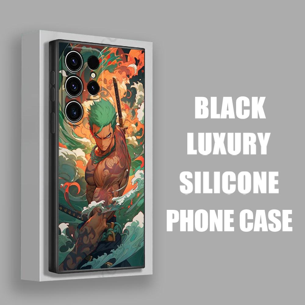 Ones Anime -Piece Roronoa Zoro Phone Case For Samsung Galaxy S25 S24 S23 S20 S21 FE S26 S22 Ultra S26 Plus S25FE Silicone Cover