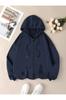 Men's Plus Size Cardigan Unisex Zippered Hooded Sweatshirt