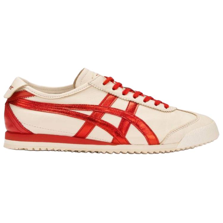 ONITSUKA TIGER MEXICO 66 Тренировочные кроссовки Армии Германии Унисекс Бежевый Красный 1183C522-200