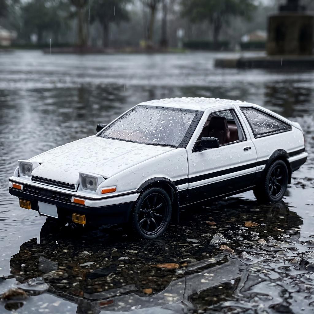 JDM-1:24 Тойота AE86 Металлический Литой Модель Автомобиля Высокая Симуляция Коллекционные Предметы Украшения День Рождения Игрушка Хобби Подарки Для Мальчика Ребенка AC9