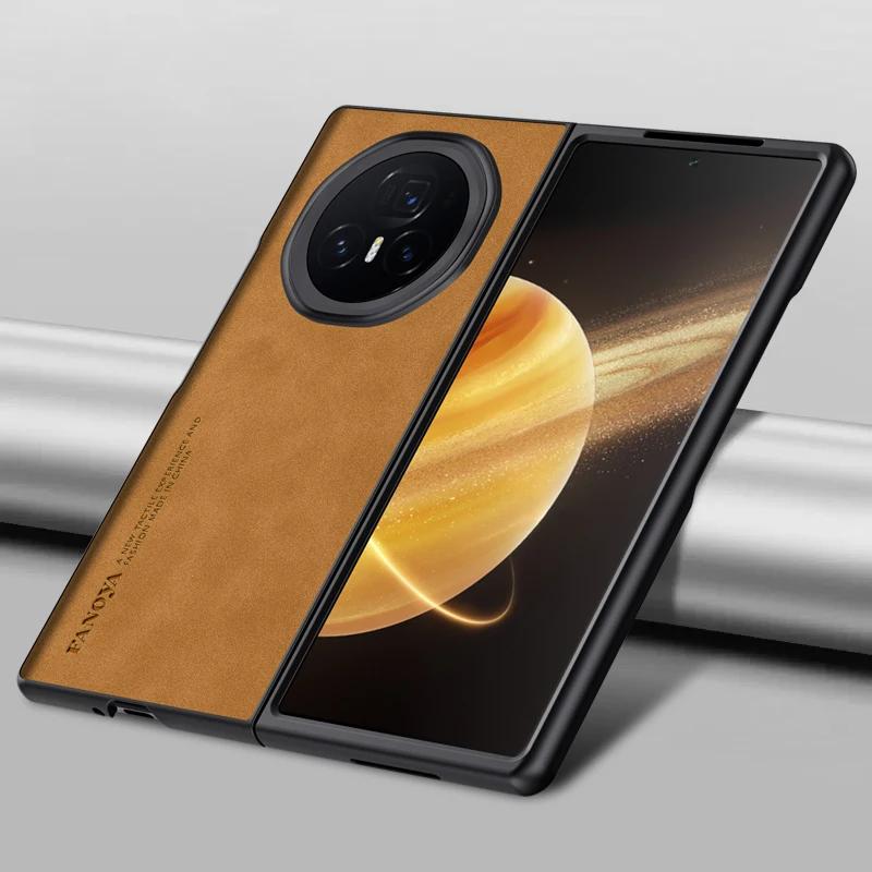 Retro  Style Smooth-Touch Sheepskin Leather Matte Case For Honor Magic V5 V3 V2 Back Anti-fingerprint Anti-Drop Hard Cover