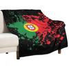 Portugal Souvenir Landmark, Portugal Flag Travel Throw Blanket Large Blanket Wednesday Soft Big Blanket Designer Blankets