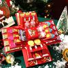 5-Layer Christmas Gift Box Explosion Gift Box with Bow Ribbon DIY Scrapbooking Surprise Container for Anniversary Festival Snacks Jewelry Creative