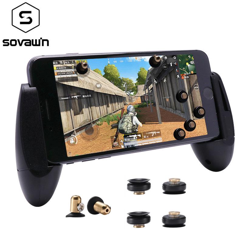 Pubg Controller Metal Pubg Mobile Trigger Fire Button Aim Key Mini Gamepad Android Gaming Joystick for Phone l1r1 for iPhone 7 5