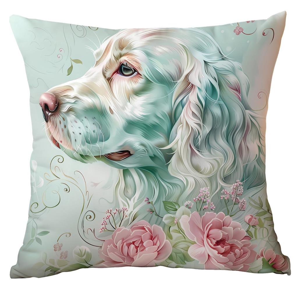 Новая весенняя наволочка с цветочным принтом, мятно-зеленая, для дома, гостиной, дивана, подушки