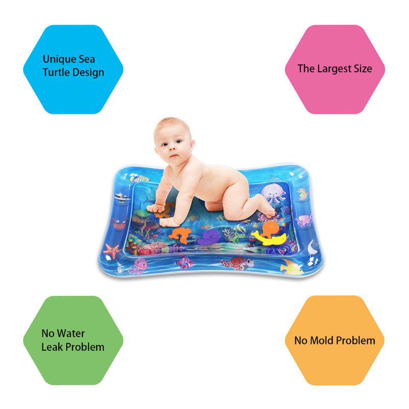 Детский водный игровой коврик, надувной детский коврик для игр на животе, подушка для малышей, забавная игра