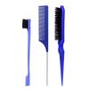 3pcs/set Double Sided Hair Edge Brush Set Hair Styling Comb Control Brush Accessories Hairline Brush Comb Styling Partition Comb