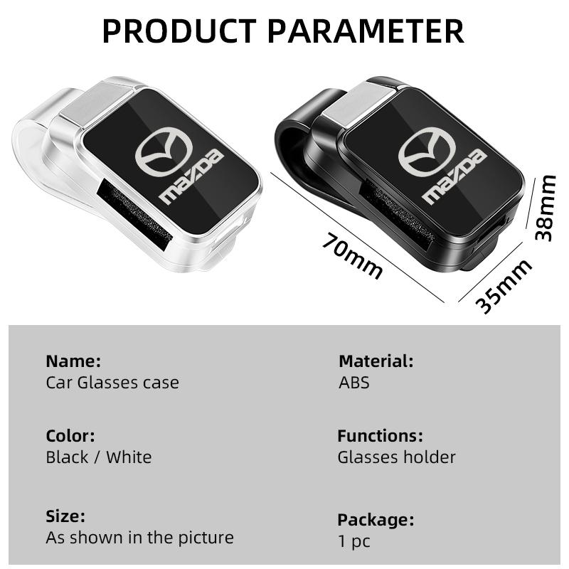 Car Glasses Clip Car Sun Visor Hanger Clip Ticket Card Mount Clips Sunglasses Holders for Mazda 3 6 Atenza Axela h4
