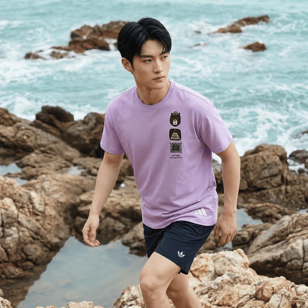 adidas Мужская футболка с коротким рукавом серии Outdoor MT GFX TEE