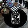 Al Ahly Sporting Club Printed Round Rug, Non Slip Washable Circular Carpet For Living Room Bedroom Playroom, Sports Fan Decor, Holiday Birthday Gift