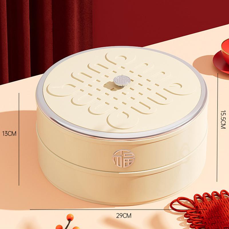 Пищевой журнальный столик для гостиной, поднос для фруктов, герметичный, многослойный, с разделением, семена дыни, арахисовая закуска, коробка для фруктов