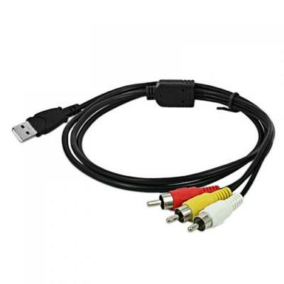USB-3RCA аудио-видео A/V-кабель-адаптер для видеокамеры для телевизора, Mac, ПК, инструмента