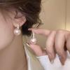 Жемчужные серьги женские в стиле инс простые с высоким чувством нишевые темпераментные серьги интернет-знаменитости ретро-серьги