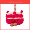 Плюшевая игрушка Клубничный торт В качестве подарка на день рождения С наполнителем из мягкого ПП хлопка Для детей и коллекционеров