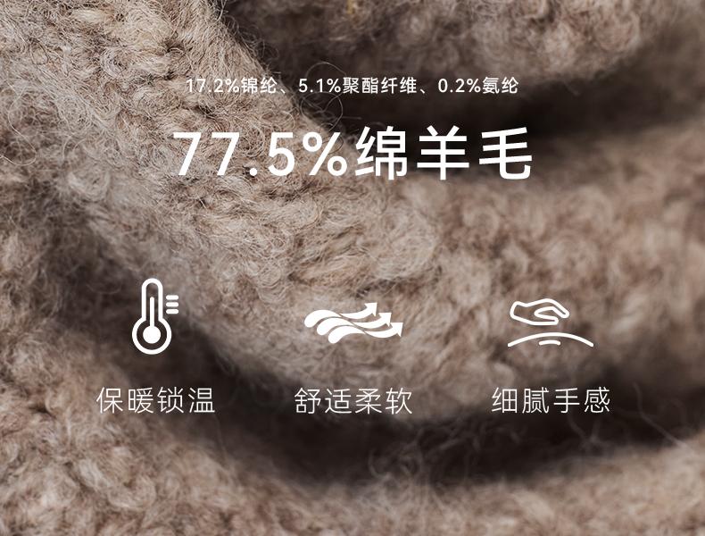 ELLE Winter Ear Protection Wool Knitted Hat for Children