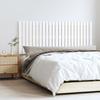 824844 vidaXL Wall-mounted Headboard White 147x3x60 Cm Solid Pine Wood