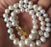 6-7mm Real Natural White Cultured Pearl Necklace 17 Inch