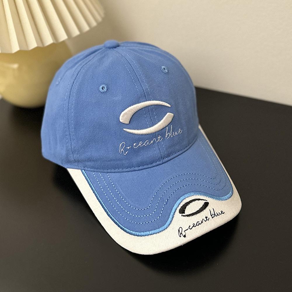 Y2K Letter Peaked Cap Embroidery Visors Snapback Cap Casual Vintage Baseball Cap  Unisex