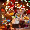 20 Pcs Thanksgiving Straw Easy Install Turkey Shaped Straw Insert Thanksgiving Drink Decorations for Fall Parties