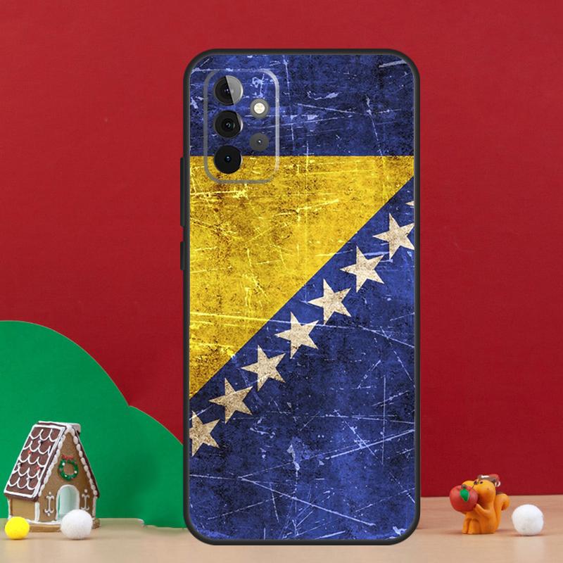 Чехол с флагом Боснии для Samsung Galaxy A36 A56 A06 A13 A53 A32 A12 A22 A52 A35 A17 A16 A55 A15 A54 A34 A14