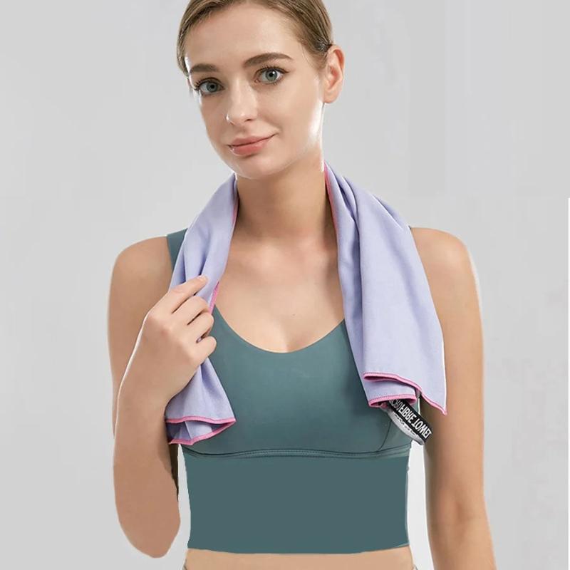 Быстросохнущее спортивное полотенце 40X80/76X152CM из микрофибры для бега, йоги, спортзала, фитнеса, баскетбола, кемпинга, пешего туризма, пляжных полотенец