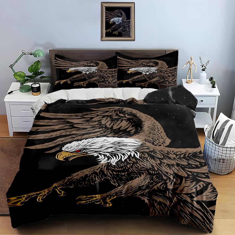Eagle spreading wings. Bedding Duvet cover sets Duvet covers Pillowcases gifts (1 * Duvet Cover 2 * Pillowcases, without duvet insert)