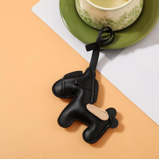 Брелок Яркий цвет Искусственная кожа Дизайн лошади Брелок с ремешком Рюкзаки Ключи от машины Сумки Аксессуар для сумки