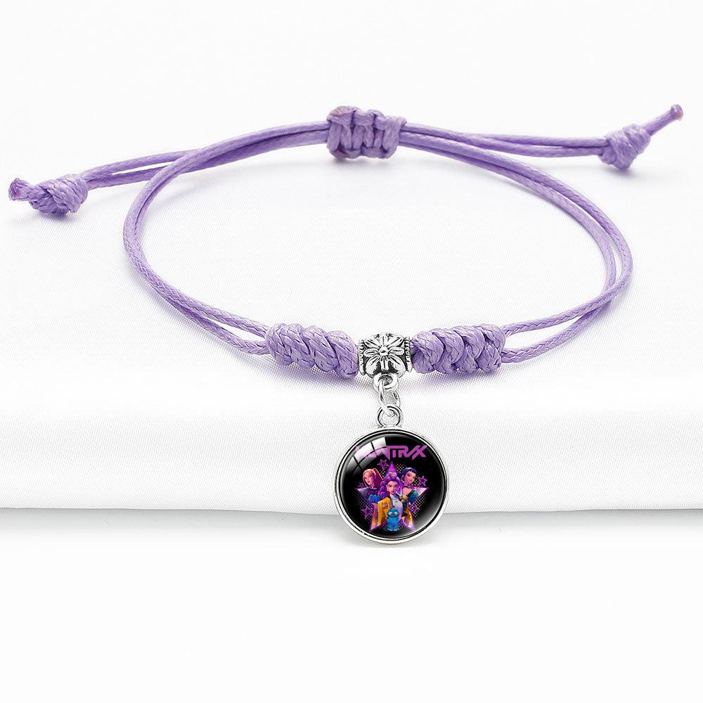 Простой Стильный Плетеный Браслет Руми Зои Мира Узел Алмаза Ювелирное Изделие Регулируемый Браслет с Подвеской