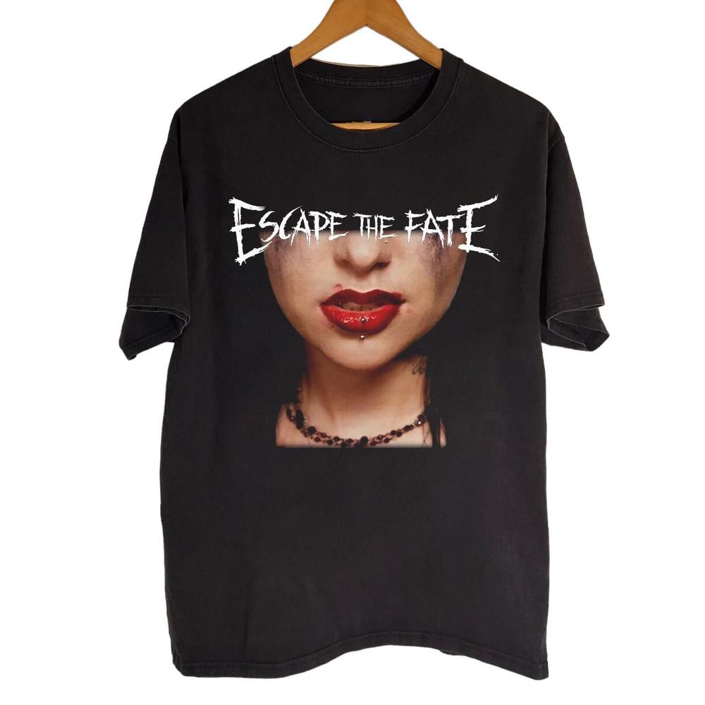 НОВЫЙ ! Escape The Fate Черная Хлопковая Футболка Все Размеры S-5XL HD498 Унисекс