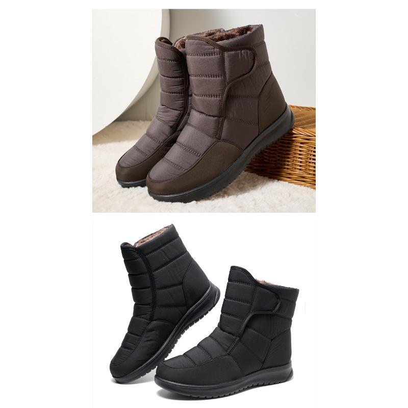 Женские туфли с толстым бархатным зонтиком, зимние сапоги, женские теплые хлопковые сапоги с подошвой из коровьей кожи, женские