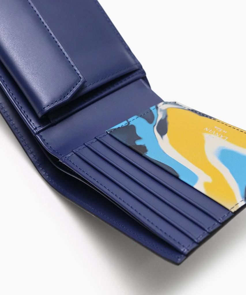 en [LANVIN Bleu] Bi-fold wallet, black, 11x9x2.5cm