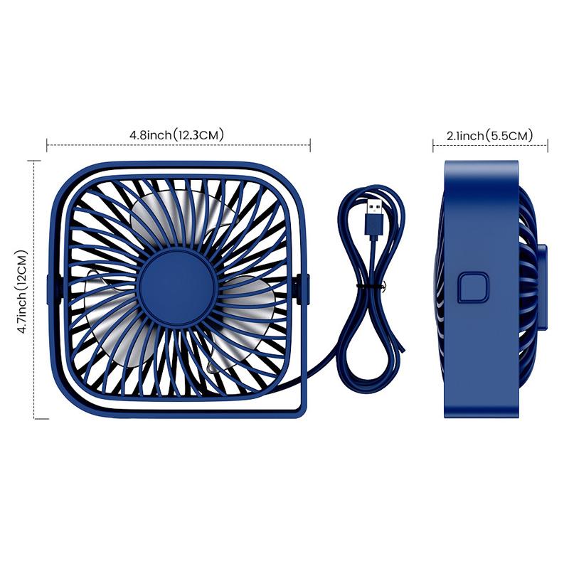 Вентилятор для кемпинга USB Настольный вентилятор Настольный мини-портативный вентилятор Циркуляционный вентилятор 3-скоростной ветровентилятор Кемпинг Домашний вращающийся на 360 градусов вентилятор с поворотной головкой Регулировка для офиса