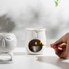 Ceramic Essential Oil Burner and Aromatherapy Stove with Candle Holder Creative Fragrance Warmer for Home Spa and Meditation