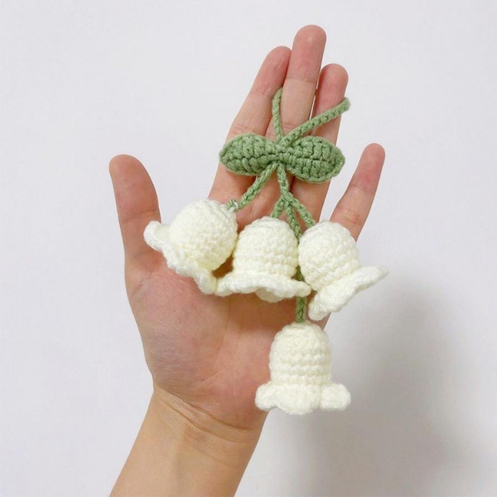 Автомобильное зеркало заднего вида колокольчик подвесное украшение для женщин и девочек вязаная подвеска для рюкзаков брелоки декор для салона автомобиля