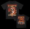 Testament Clash Of The Titans Двусторонняя черная хлопковая футболка Полный размер S-5XL Унисекс футболка