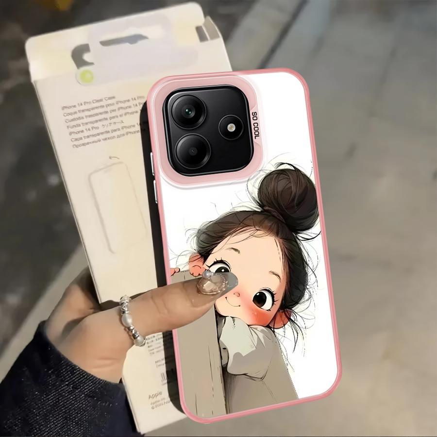Милый Сердитый Чехол для Девочки для Xiaomi Poco F3 GT C50 F4 X3 NFC X5 C51 X3 Pro Задняя Крышка Телефона