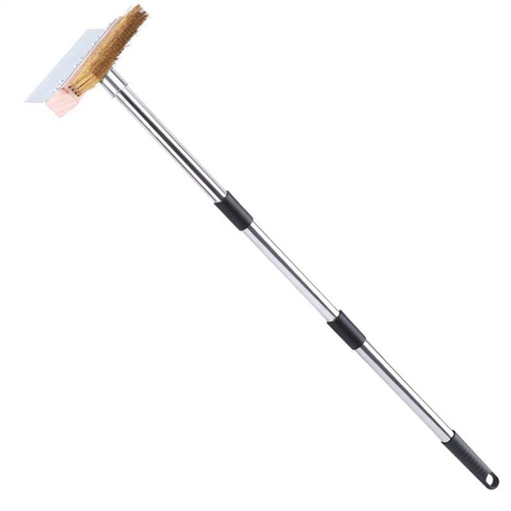 Щетка для пиццы из алюминия, инструменты для пицца-печи с длинной ручкой, кухонные принадлежности для дома, для приготовления на открытом воздухе, гриля, фритюрницы, выпечки