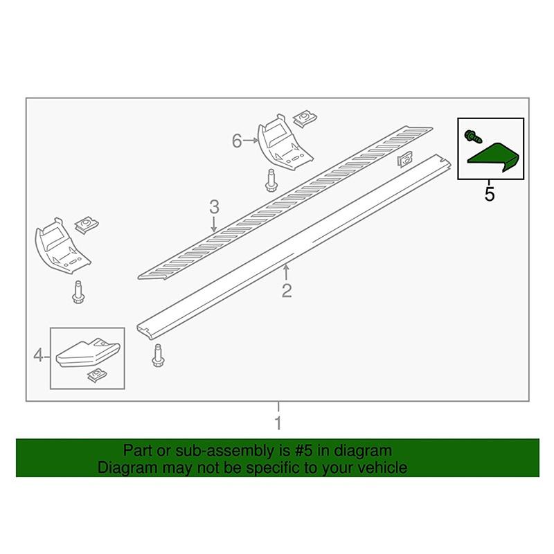 FL3416A455B Автомобильная задняя подножка, торцевая крышка для Ford F-150 2015 2016 2017 2018 2019 2020 FL3416N455B