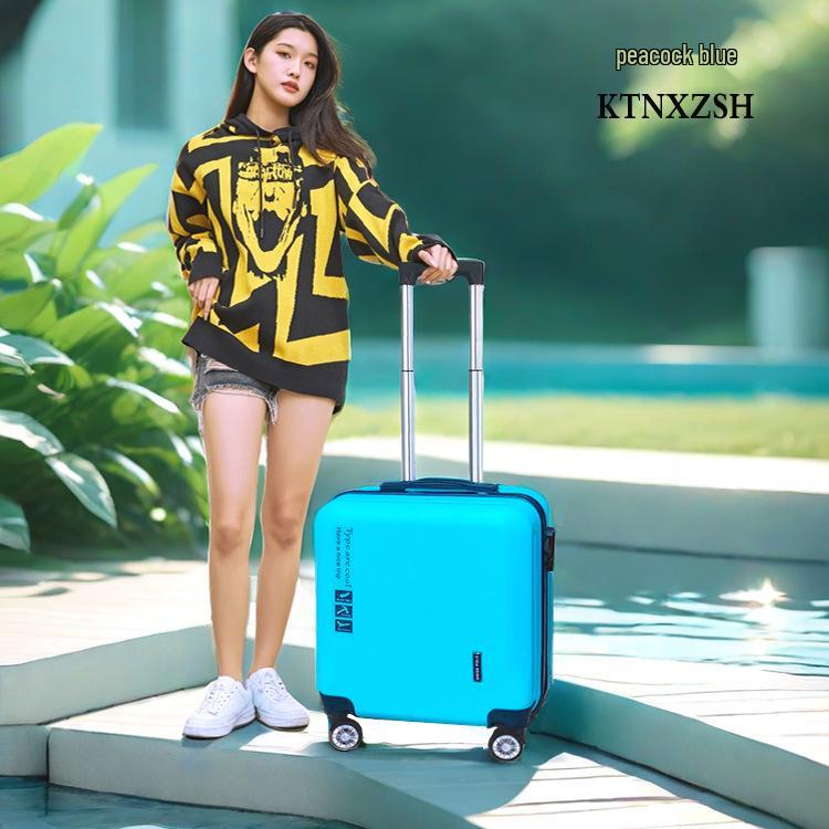 18" Дорожный чемодан ручной клади с универсальными колесами и замком, Прочный чемодан на колесиках для студентов, Доступна 20" версия